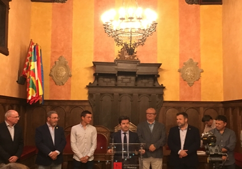RECEPTION OF THE MAYOR OF HUESCA TO FERNANDO BARCELÓ